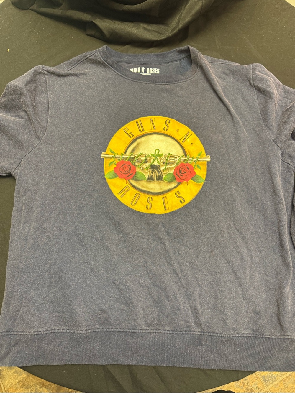 Guns n Roses Navy Graphic Sweatshirt (L)
